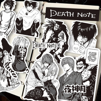 10/30/65pcs Japan Classic Anime Death Note Stickers Toy DIY Computer Luggage Phone Bike Waterproof Cool Cartoon Sticker for Kids