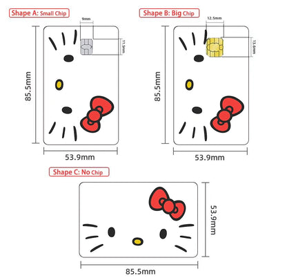 Kawaii Kitty Credit Card Sticker