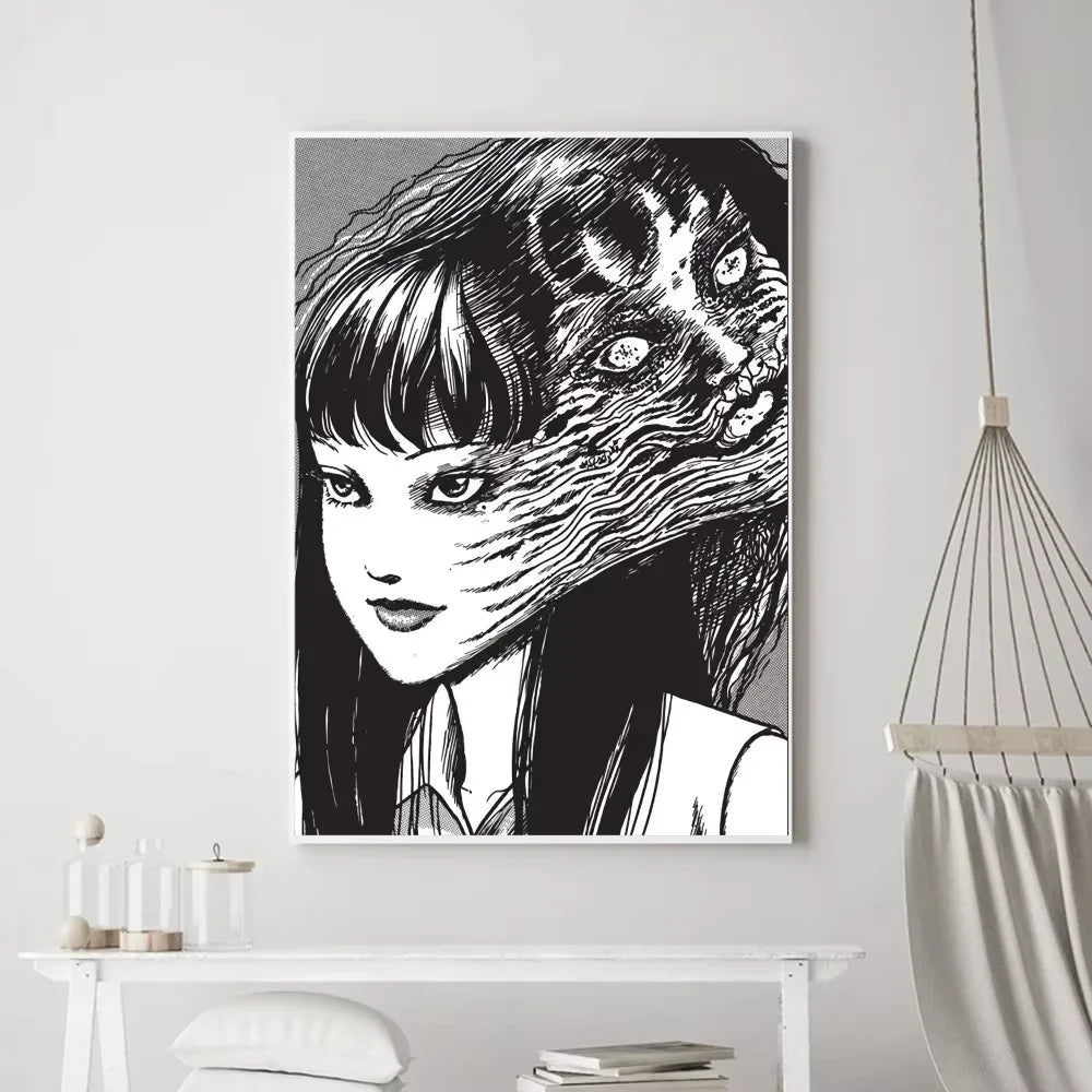 Junji Ito Horror Canvas Poster