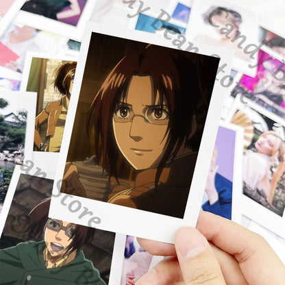 Anime Attack on Titan Hange Zoe Cosplay Cartoon Clear Card Photograph Photo Small Cards Collection Adorn Gift