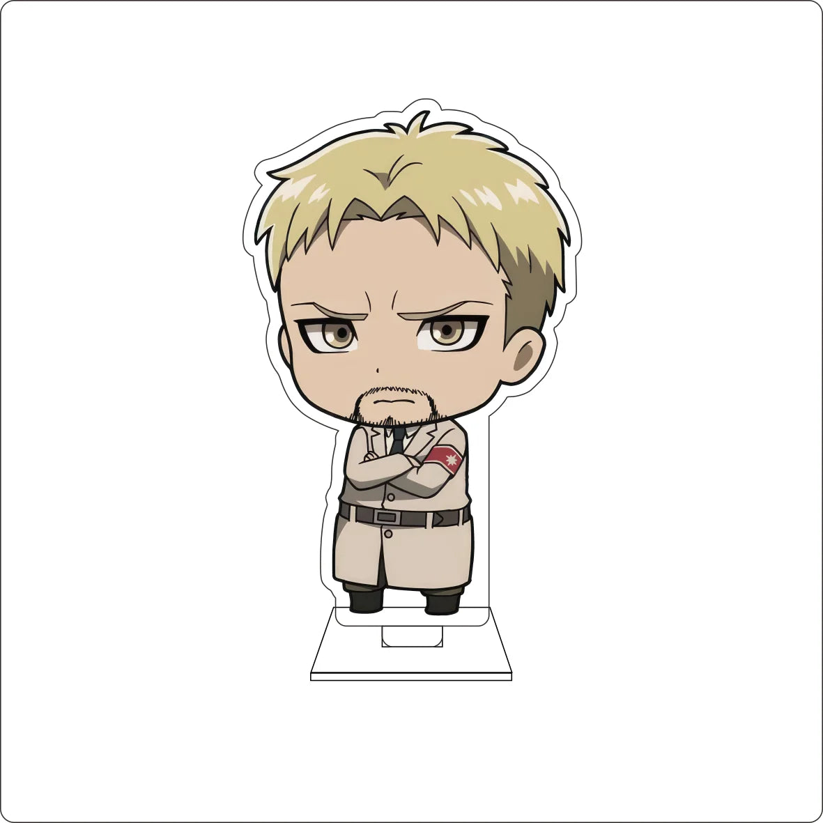 10CM Anime Attack on Titan Cosplay Cute Acrylic Figure Stand Plate Armin Arlert Mikasa·Ackerman Eren Jaeger Ornaments Gifts