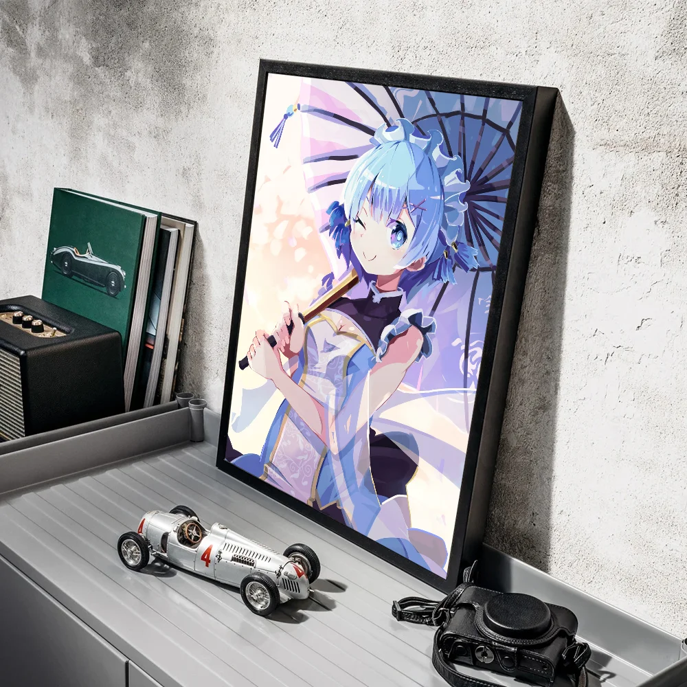 Re:Zero Rem Retro Poster