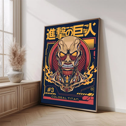 Modern Art Attack on Titan Anime Poster, Anime Lover Gift, Home Living Room/room Decoration Canvas Painting Cuadros