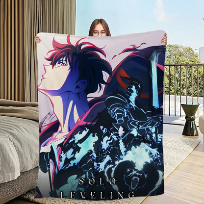 Solo Leveling Sung Jinwoo Plush Blanket