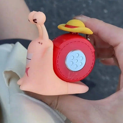 One Piece Den Den Snail Mushi Voice Recording Keychain Cute Sound Pendant Recordable Student Couple Bag Charm Creative Gift