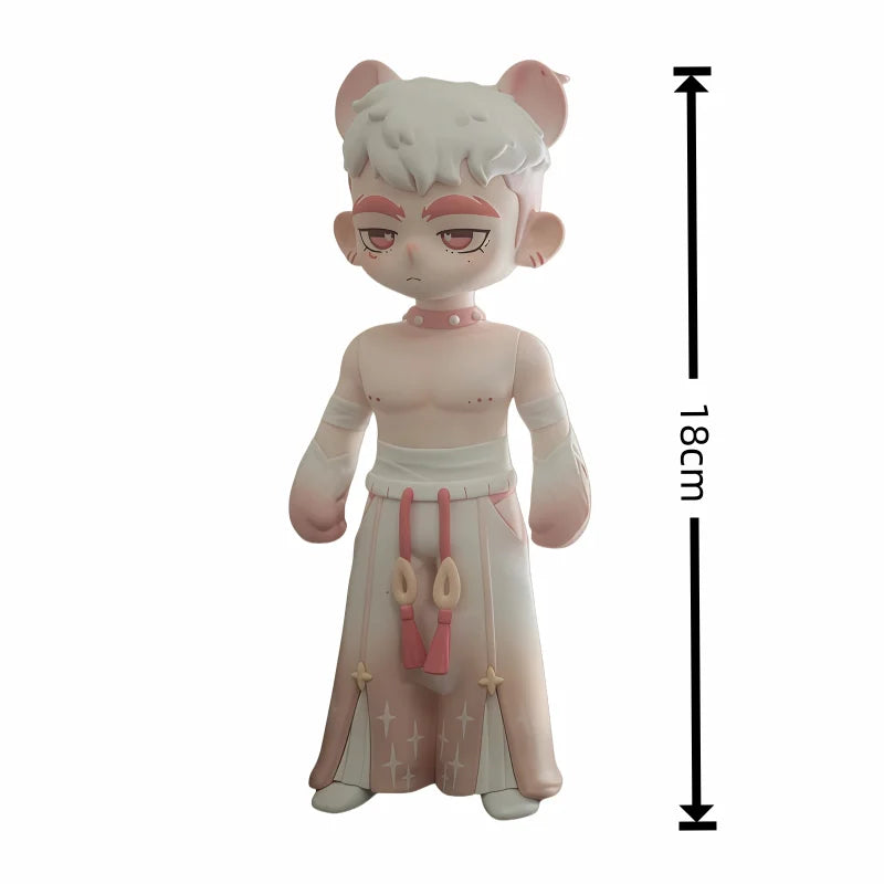 Toos Deer Head Boy Figure Muscle Guy Handsome Boy with Tattoo Warrior Doll Running Park Collection Ornament Accompany Gift