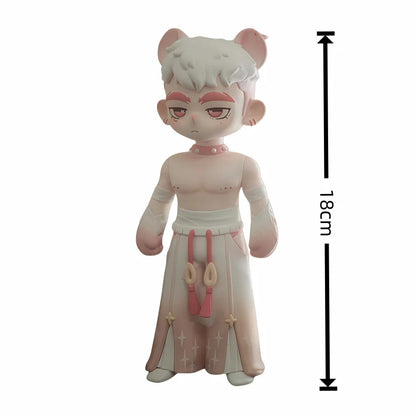 Toos Deer Head Boy Figure Muscle Guy Handsome Boy with Tattoo Warrior Doll Running Park Collection Ornament Accompany Gift
