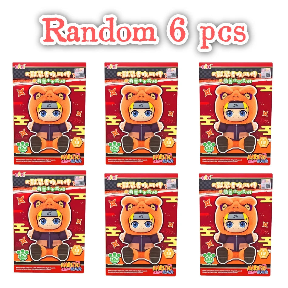 Hot EAKI Naruto Vinyl Plush Blind Box Shippuden Party V2 Series Stuffed Plush Figure Bag Pendant Ornament Doll Toy Birthday Gift