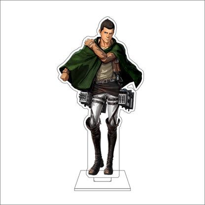 16CM Anime Attack on Titan Cosplay Acrylic Figure Stand Plate Armin Arlert Eren Jaeger Mikasa·Ackerman Ornaments Gifts