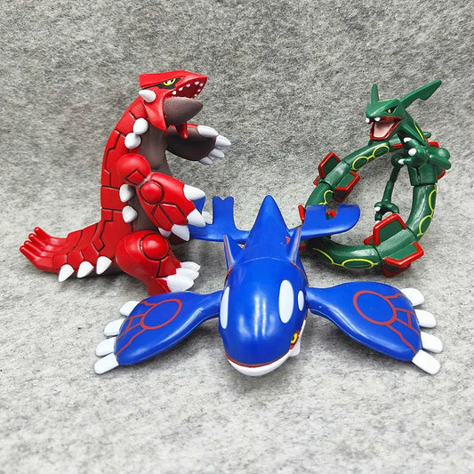 Pokemon Rayquaza Kyogre Groudon Figures
