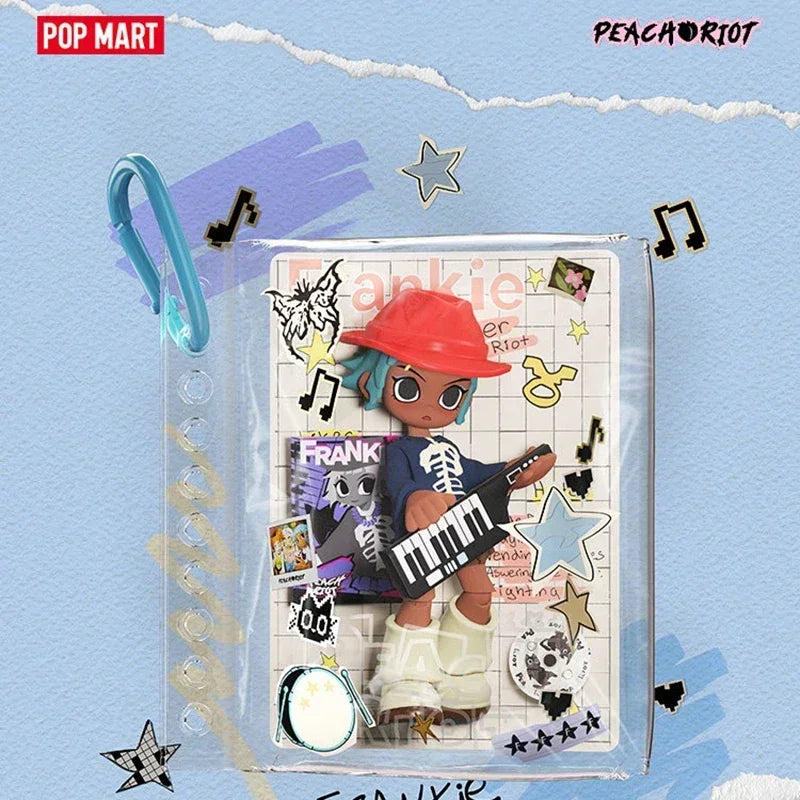 POPMART Peach Riot Carry The Music Series Block Pendant Blind Box Original Toys Mystery Box Doll Cute Anime Figure Ornament Gift