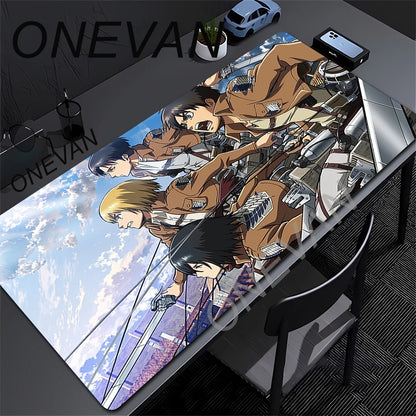 Mouse Pads Anime Mouse Pad Gamer Keyboard Mousepad Pc Computer Soft rubber Desk Mat Gaming Pad A-attack on Titans Mouse Mats