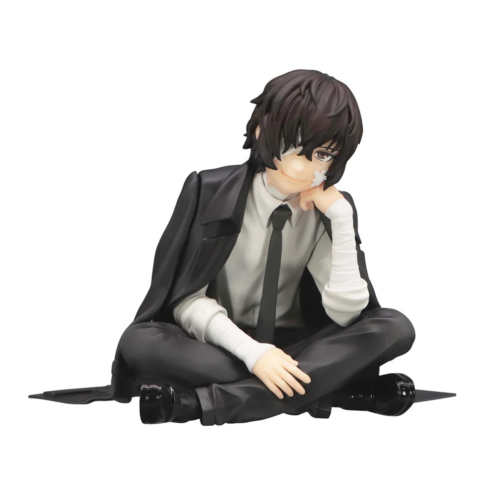 Japan Anime Figures BSD Figurine Dazai Osamu Nakahara Chuuya Noodles Press Action Figure PVC Model Collection Toy Christmas Gift