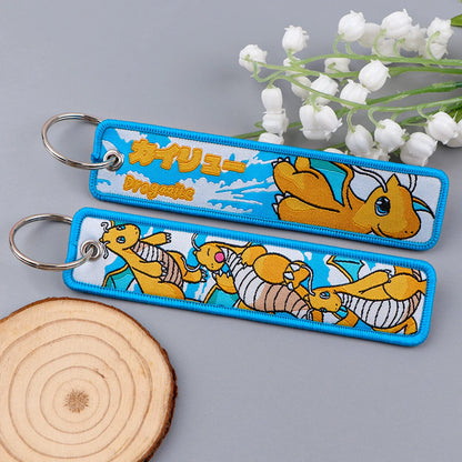Anime Game Embroidery Keychain