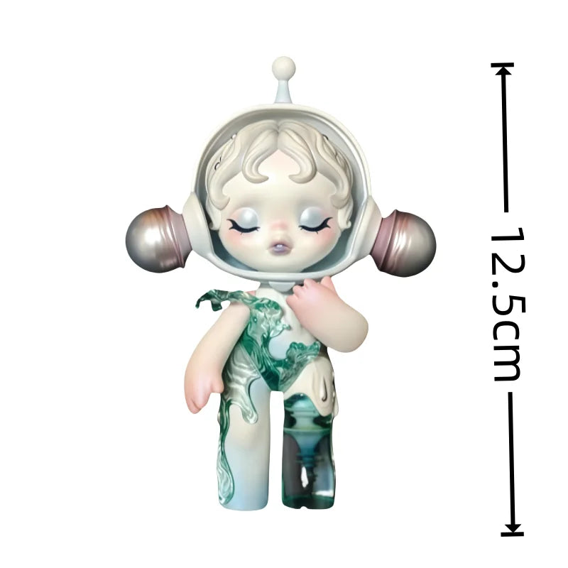 Pop Mart Skullpanda Bjd Nana Figures Baby Series Flower Blooming Figure  Pink Green SP Art Toy Limited Dolls Surprise Toy Gift