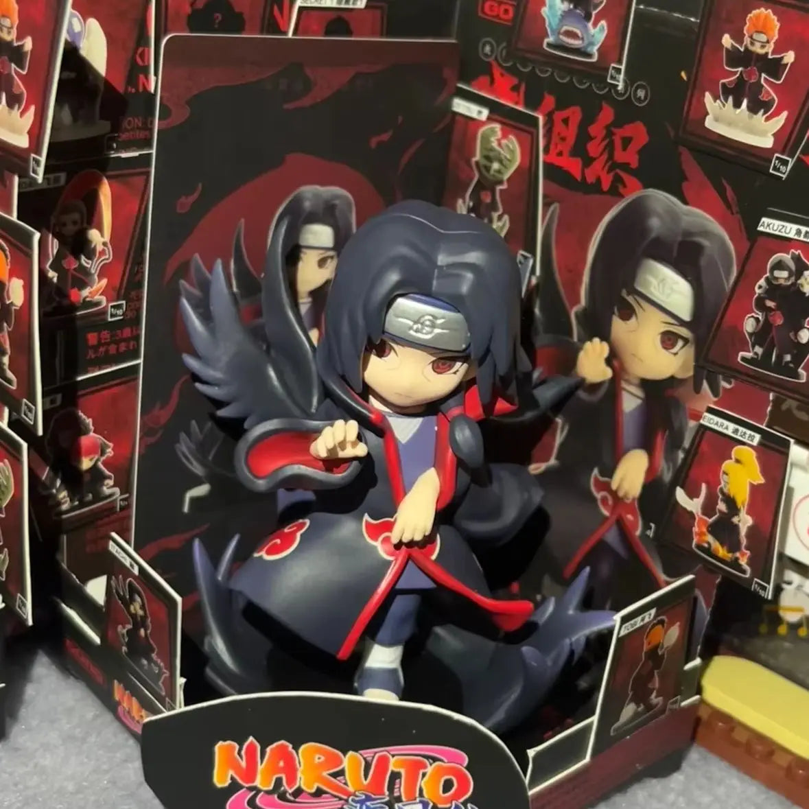 POP MART Naruto Shippuden Akatsuki Arc Series Blind Box Cute Anime Figure Ornaments Gift Original Toy Doll