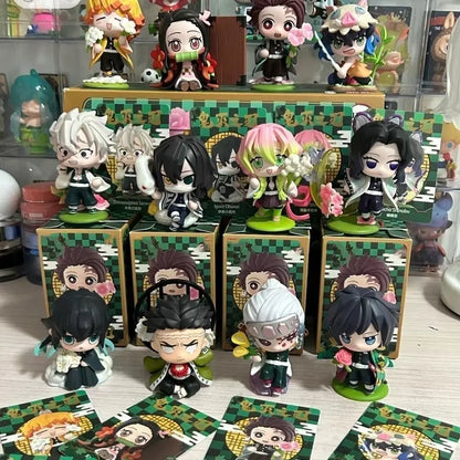 2026 Tanjiro Kamado Nezuko Demon-Slayer Anime Cartoon Figure Blind Box Creative Personalized Statue Ornament Surprise Gift Box