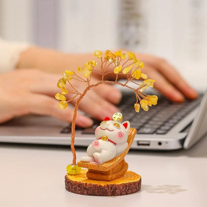 Lucky Cat Fortune Ornament