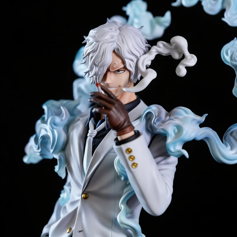 One Piece Nika Sanji Nika Zoro 28cm Anime Figure Two Headed Statue With Base PVC Collectible Model Toy Desktop Ornament Boy Gift