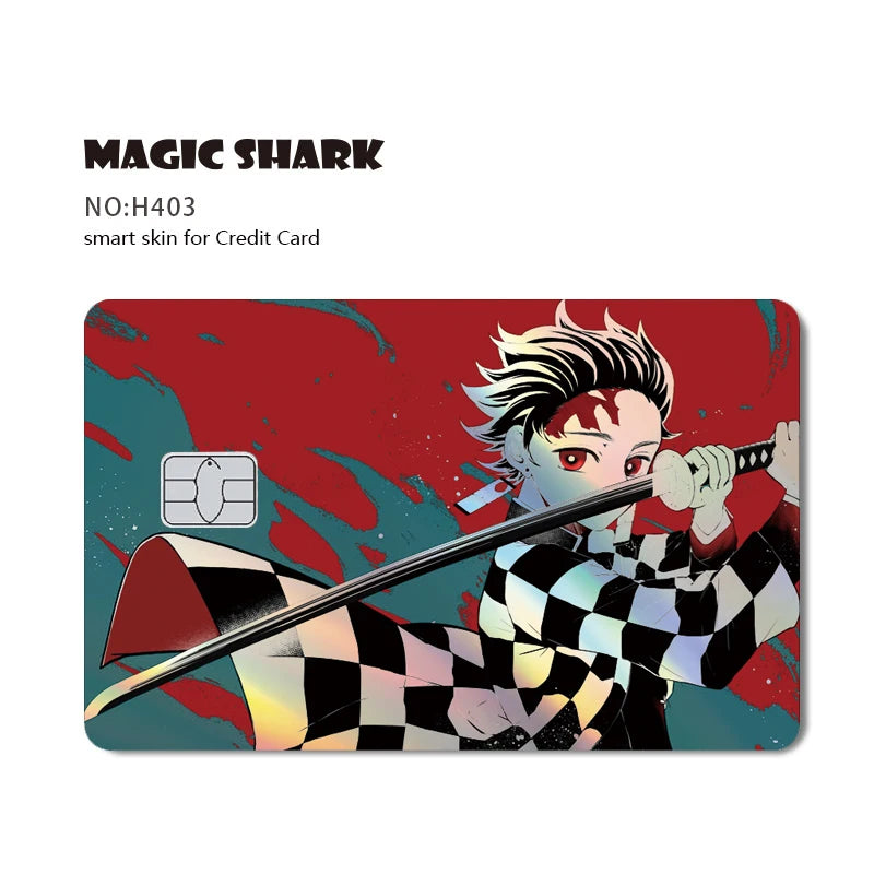 Demon Slayer Shark Holographic Card Skin