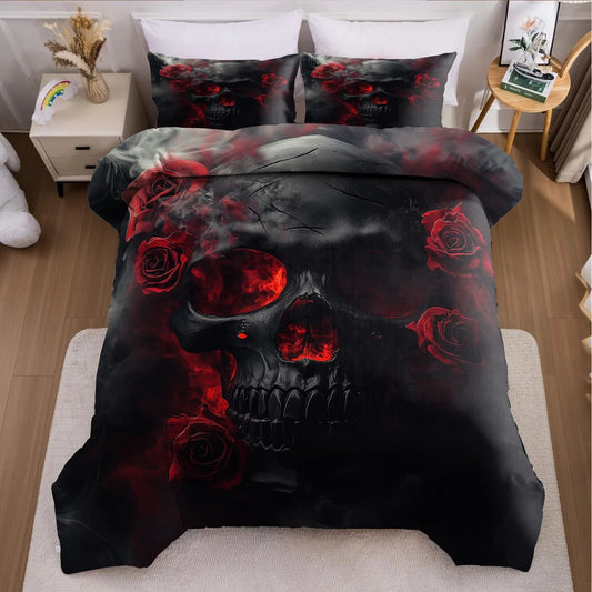 Anime Skull Duvet Cover