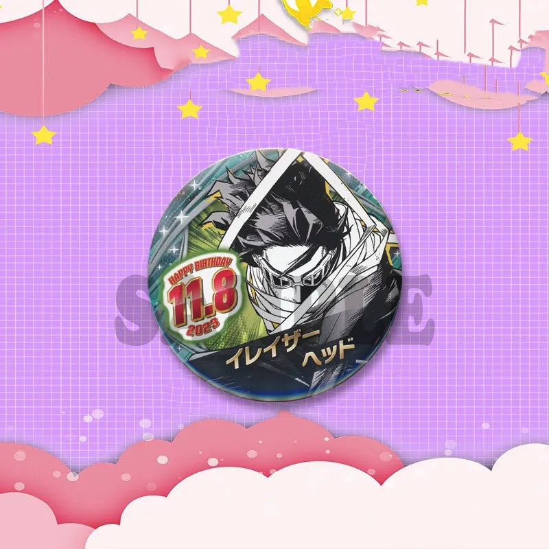 Game Anime Shota Aizawa Cosplay Badge Pin SPTE Plastic Snap-in Brooch