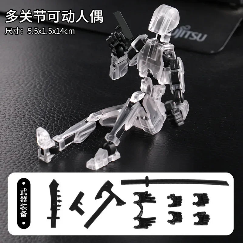3D Printed Multi-Jointed Movable Shapeshift Robot Action Figure with Full Articulation for Stop Motion Animation 5 Action Figure