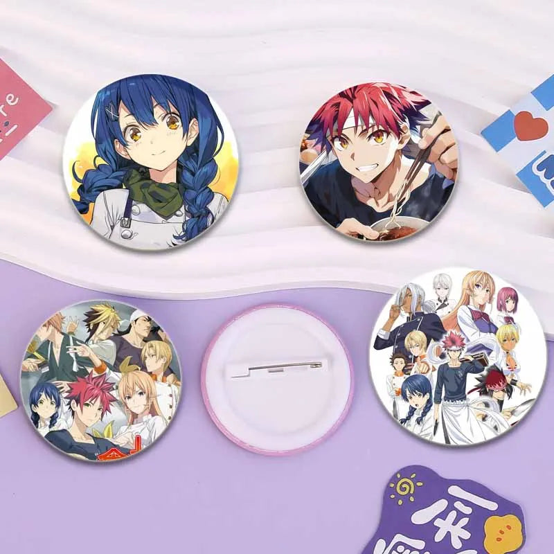Food Wars Soma Tinplate Pins