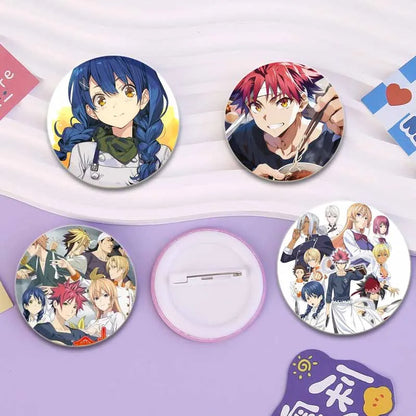 Food Wars Soma Tinplate Pins