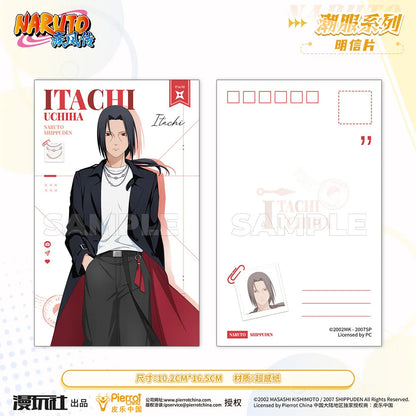Naruto Uchiha Sasuke Obito Sakura Kakashi Itachi China Official Authorization Hype Clothes Series Postcard