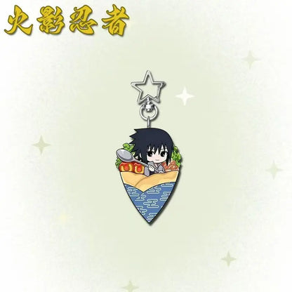 Anime Peripherals Sasuke Uchiha Figure Acrylic Pendant Minato Namikaze Figurine Acrylic Keychain Naruto Uzumaki Decoration Toys