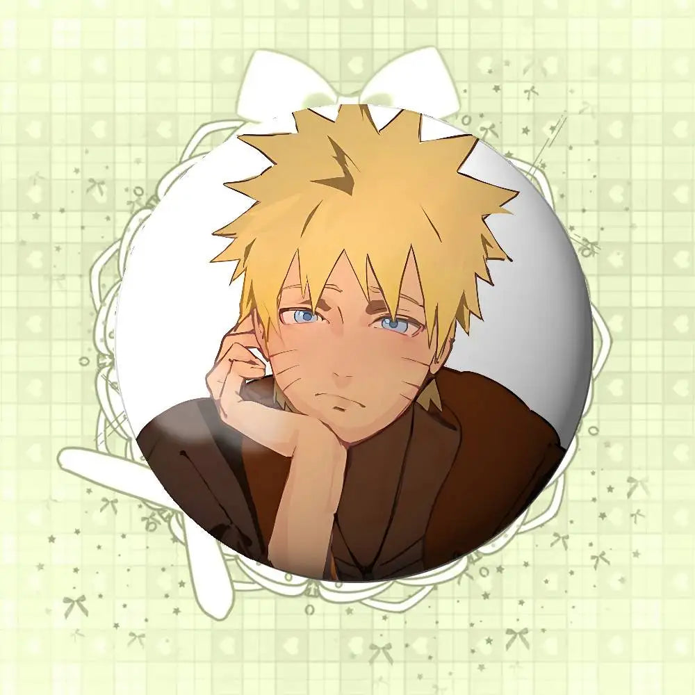 S-Smart N-NARUTOs Badges Tinplate Soft Button Pin Brooch Metal Badge Custom Jewelry Accessories Hat Bag Lapel
