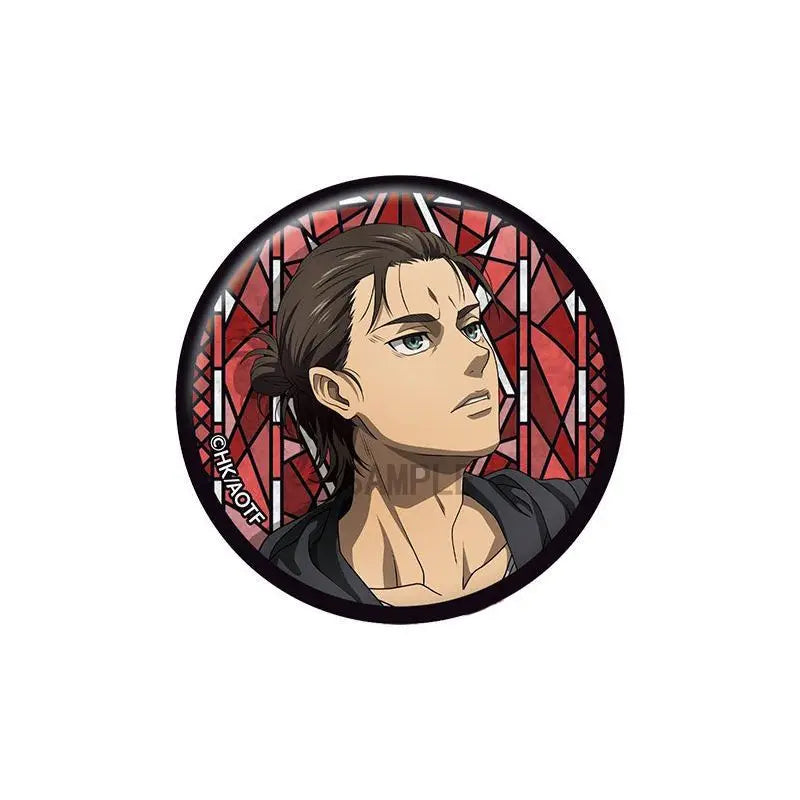 Attack on Titan Levi Ackerman Erwin Smith Anime Manga Series Character Metal Tin Pin Badge Collectible Merchandise Fan Gift