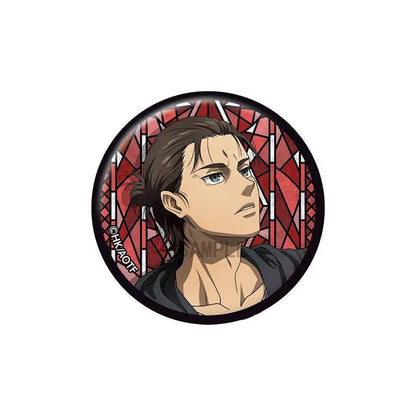 Attack on Titan Levi Ackerman Erwin Smith Anime Manga Series Character Metal Tin Pin Badge Collectible Merchandise Fan Gift