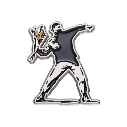 Classic Art People Brooch Enamel Pin Flower Boy Girl Badge Lapel Fashion Custom Friends Couple Jewelry Gift Accessories