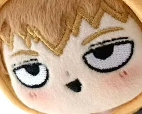 Stuffed 10cm Mob Psycho100 Kageyama Shigeo Reigen Arataka Big Head Cotton Doll Dress Up Plush Toy for Backpack Ornament Keychain
