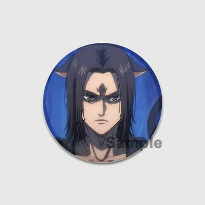 Attack on Titan Anime Brooches Erwin Eren Levi Lapel Pins Cartoon Cosplay Badge Gifts Accessories Backpack Clothes Decor Jewelry