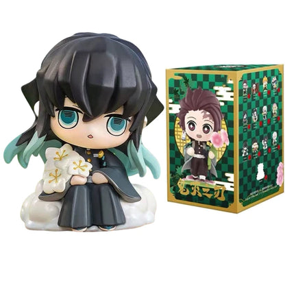 2026 Tanjiro Kamado Nezuko Demon-Slayer Anime Cartoon Figure Blind Box Creative Personalized Statue Ornament Surprise Gift Box