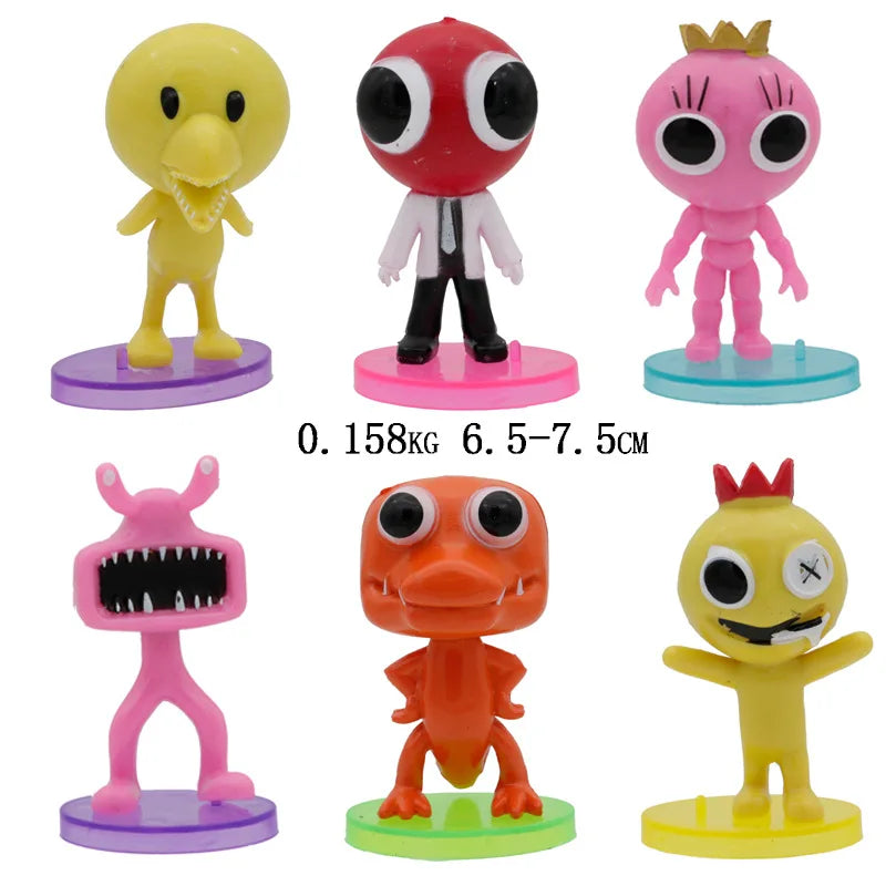 Rainbow Friends Pink Blue Statue