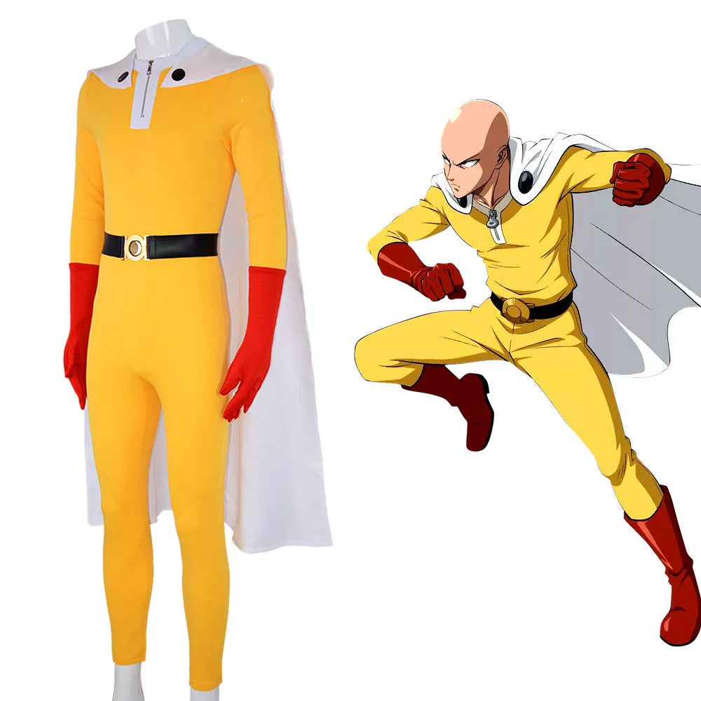 One Punch Man Saitama Cosplay Suit