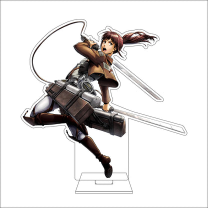 16CM Anime Attack on Titan Cosplay Acrylic Figure Stand Plate Armin Arlert Eren Jaeger Mikasa·Ackerman Ornaments Gifts