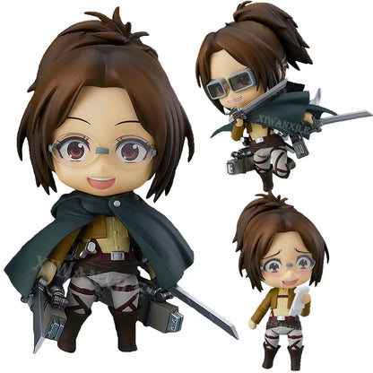 #1123 Attack On Titan Hange Zoë Chibi Style Collectible Figure Desktop Display Ornament Exquisite Mini Character Statue Trendy