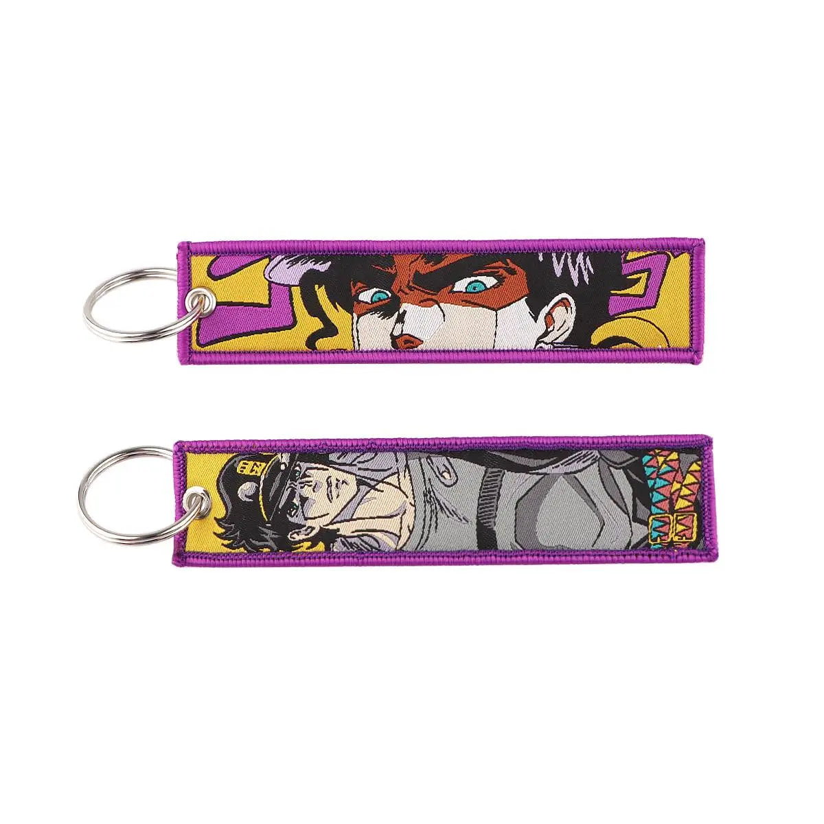 Anime Cartoon Embroidered Keychain