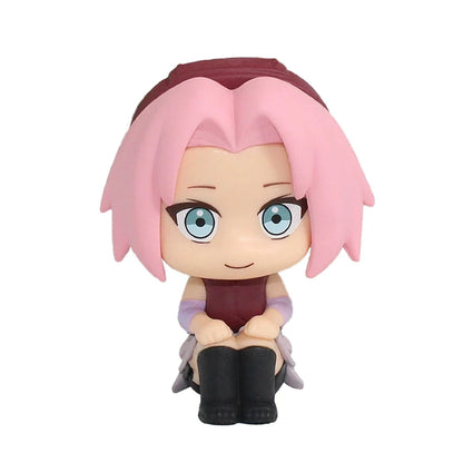 8pcs Set Anime Naruto Figure Kakashi Sasuke Uchiha Itachi Gaara Haruno Sakura Action Figural Q Version PVC Model Kids Toys Gift