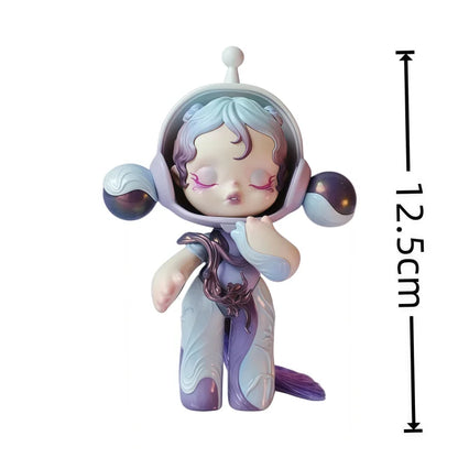 Pop Mart Skullpanda Bjd Nana Figures Baby Series Flower Blooming Figure  Pink Green SP Art Toy Limited Dolls Surprise Toy Gift