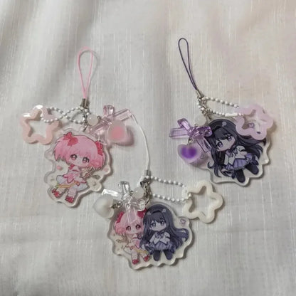 Madoka Magica Homura Madoka Acrylic Keychain