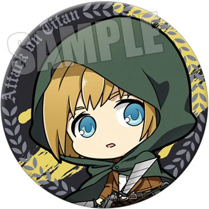 Attack on Titan Q Version Anime Badge Annie Leonhardt Reiner Braun Historia Reiss Character Pin Button 12 Styles Collection
