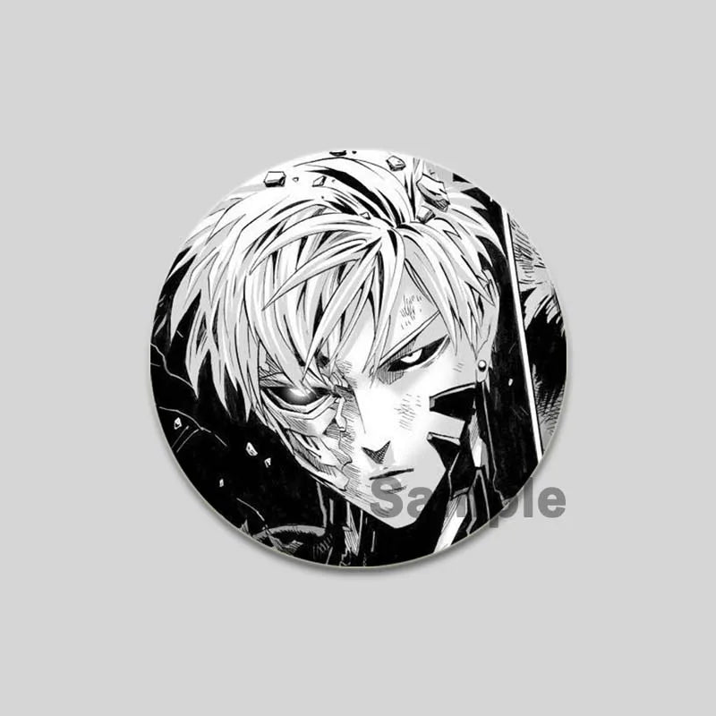 One Punch Man Saitama Brooch
