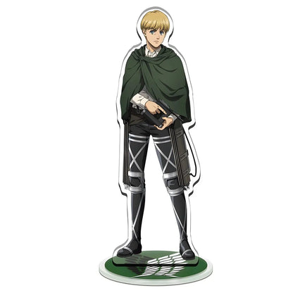 Anime Attack on Titan Great War on Titan Mica Model Eren Levi Mikasa Armin Desk Decoration High Standee Figure Desktop Display
