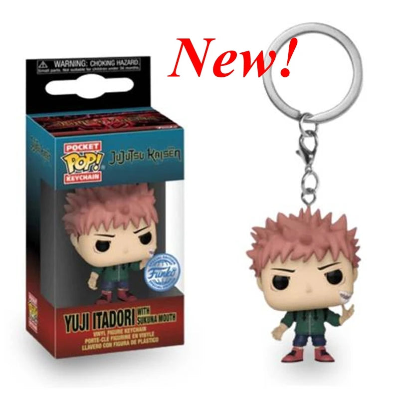 2026 FUNKO Pocket Keychain Jujutsu Kaisen Satoru Gojo Nobara Kugisaki Megumi Fushiguro Yuji Itadori Figure Collection Toys Gifts